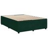 vidaXL Boxspring met matras fluweel donkergroen 160x200 cm