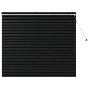 vidaXL Jaloezie Zwart 135 x 130 cm 35 mm Massief Paulowniahout