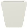 vidaXL Plantenbak 30x30x30 cm staal wit