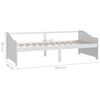 vidaXL Bedbank 3-zits massief grenenhout 90x200 cm wit