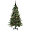 vidaXL Kunstmatige Inklapbare Kerstboom Groen 150 cm PE en PVC