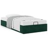 vidaXL Bedframe zonder matras 90x200 cm fluweel donkergroen