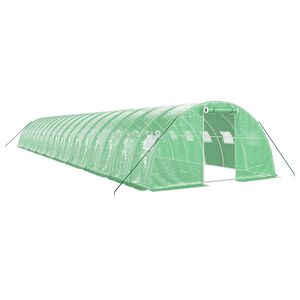 vidaXL Tuinkas met stalen frame 72 m&sup2; 18x4x2 m groen