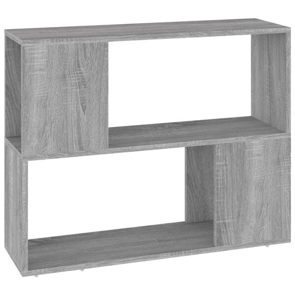 vidaXL Boekenkast/kamerscherm 80x24x63 cm grijs sonoma eikenkleurig