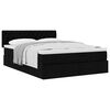 vidaXL Bed met matras 140x200 cm stof zwart