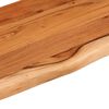 vidaXL Wandschap rechthoekig natuurlijke rand 100x30x2,5 cm acaciahout