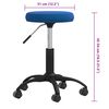 vidaXL Massagekruk fluweel blauw