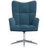 vidaXL Relaxstoel fluweel blauw