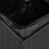 vidaXL Kussenbox met opslag Zwart 50 x 50 x 50 cm poly rattan