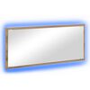 vidaXL Spiegel Artisan Eiken 90 x 8,5 x 37 cm Bewerkt hout