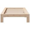 vidaXL Bedframe zonder matras massief grenenhout 90x190 cm
