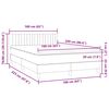 vidaXL Boxspring met matras fluweel roze 160x220 cm