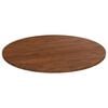 vidaXL Tafelblad rond &Oslash;60x1,5 cm bewerkt massief eikenhout donkerbruin