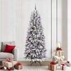 vidaXL Kunstkerstboom Wit 210 cm PVC en Plastic en Staal en PE