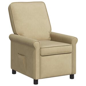 vidaXL Ligstoel Grijs groen 69 x 95 x 101 cm Stof