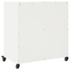 vidaXL Dressoir 68x39x72 cm staal wit