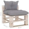 vidaXL 8-delige Loungeset met kussens pallet grenenhout