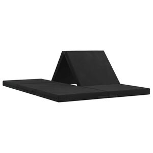 vidaXL Vouwbare Bankbed 140 x 67 x 45 cm Zwart