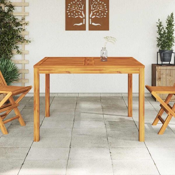 vidaXL Tuintafel 110x110x75 cm massief acaciahout