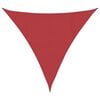 vidaXL Zonnezeil 160 g/m&sup2; 5x5x5 m HDPE rood