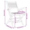 vidaXL Tuinstoelen inklapbaar 4 st 55x62x90 cm massief teakhout