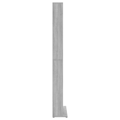 vidaXL Cd-kast 102x23x177,5 cm bewerkt hout grijs sonoma eikenkleurig