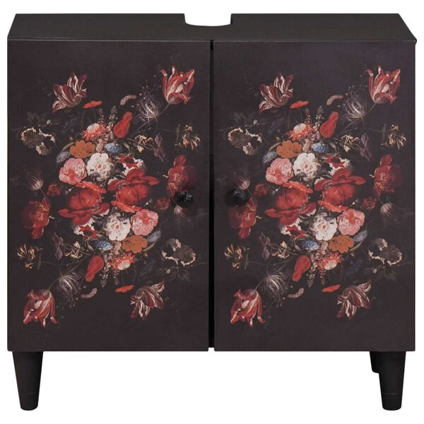 vidaXL Wastafelkast Multikleur 62 x 33 x 58 cm Massief Mango Hout