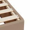 vidaXL Boxspring met matras kunstleer cappuccinokleurig 120x190 cm