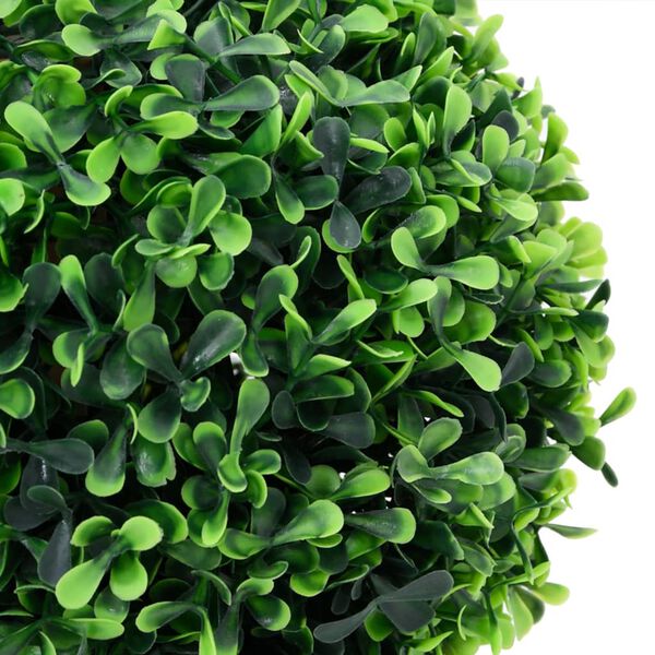 vidaXL Kunstplanten met pot 2 st buxus bolvorming 37 cm groen