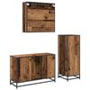 vidaXL Badkamermeubelset met lade 3 pcs Oud Hout Bewerkt hout