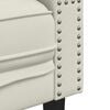 vidaXL Tweezitsbank Chesterfield-stijl en bolsters fluweel cr&egrave;mekleur
