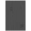 vidaXL Monitorstandaard 81x20x30 cm massief grenenhout grijs