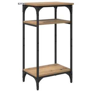 vidaXL Bijzettafel Artisan Eiken 40 x 30 x 75 cm Bewerkt hout