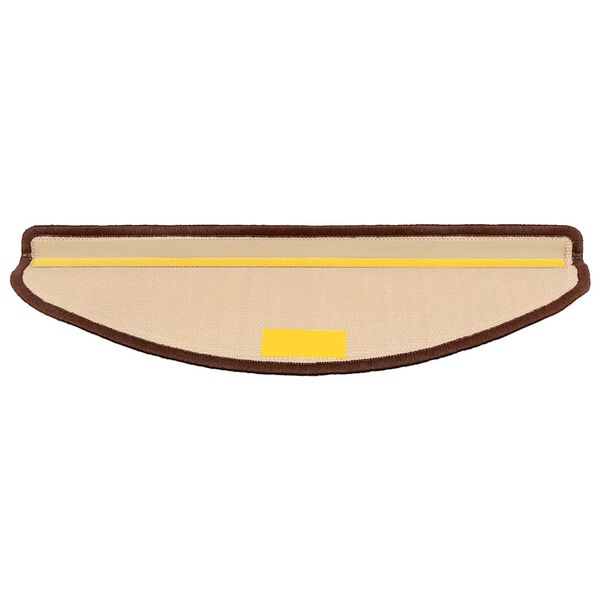 vidaXL Trapmatten zelfklevend 15 st 65x21x4 cm bruin