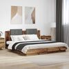 vidaXL Bedframe met Hoofdeinde Oud Hout 180 x 200 cm Bewerkt hout