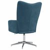 vidaXL Relaxstoel fluweel blauw