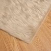 vidaXL Nep Schapenvacht Tapijt Tafalla Beige 80 x 200 cm Polyester
