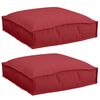 vidaXL Kussen 2 pcs Wijnrood 40 x 40 x 8 cm Oxford Stof
