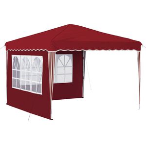 vidaXL Pop-up partytent 288 x 288 x 245 cm Bordeauxrood Oxford Stof