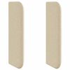 vidaXL Hoofdbord oor Cr&egrave;me 40,5 x 40,5 x 4 cm Stof