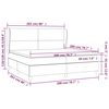 vidaXL Boxspring met matras kunstleer wit 200x200 cm