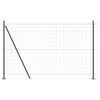 vidaXL Euro-hek met betonnen voetstuk 10 x 1,5 m PVC-Coated Staal Mesh