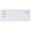 vidaXL Magneetbord voor aan de wand 100x40 cm gehard glas wit
