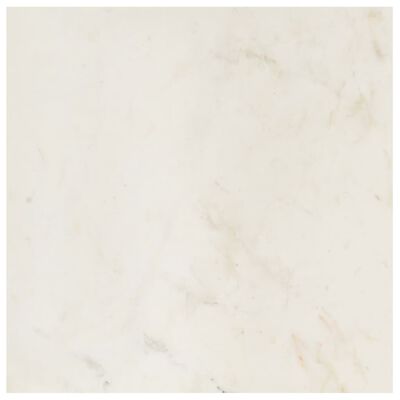 vidaXL Salontafel 60x60x35 cm echt steen met marmeren textuur wit