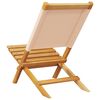 vidaXL Tuinstoelen 8 st inklapbaar stof en massief hout beige
