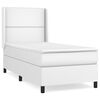 vidaXL Boxspring met matras kunstleer wit 80x200 cm