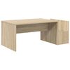 vidaXL Salontafel Sonoma Eiken 90 x 45 x 35 cm Bewerkt hout