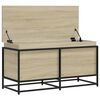vidaXL Opbergbox met deksel 100x40x51,5 cm bewerkt hout sonoma eiken