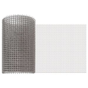vidaXL Gaas Scherm 20 x 200 cm 3 Mesh RVS 201 Zilverkleurig