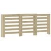 vidaXL Radiatorombouw 205x21,5x83,5 cm bewerkt hout sonoma eikenkleur